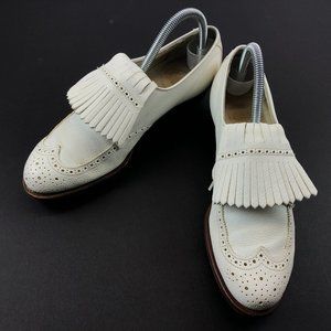 Vintage Footjoy Classics White Wingtip Golf Shoes
